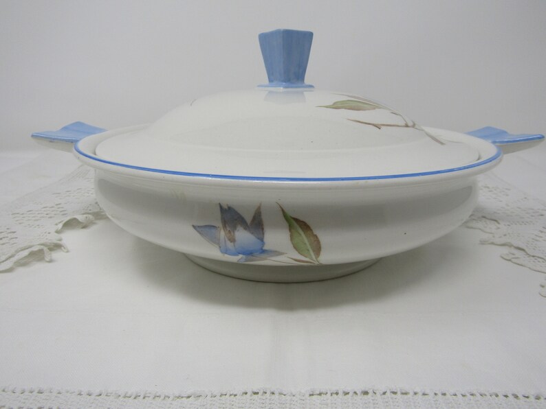 Casserole Dish Shelley Art Deco Tureen Vintage Kitchen Lidded Dish Vintage Dining Vegetable Bowl 1925-1930s Serving Dish
