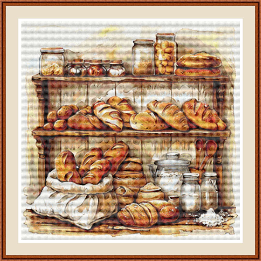 Vintage Bakery 4. Cross Stitch Pattern, Counted Cross Stitch, PDF Cross ...