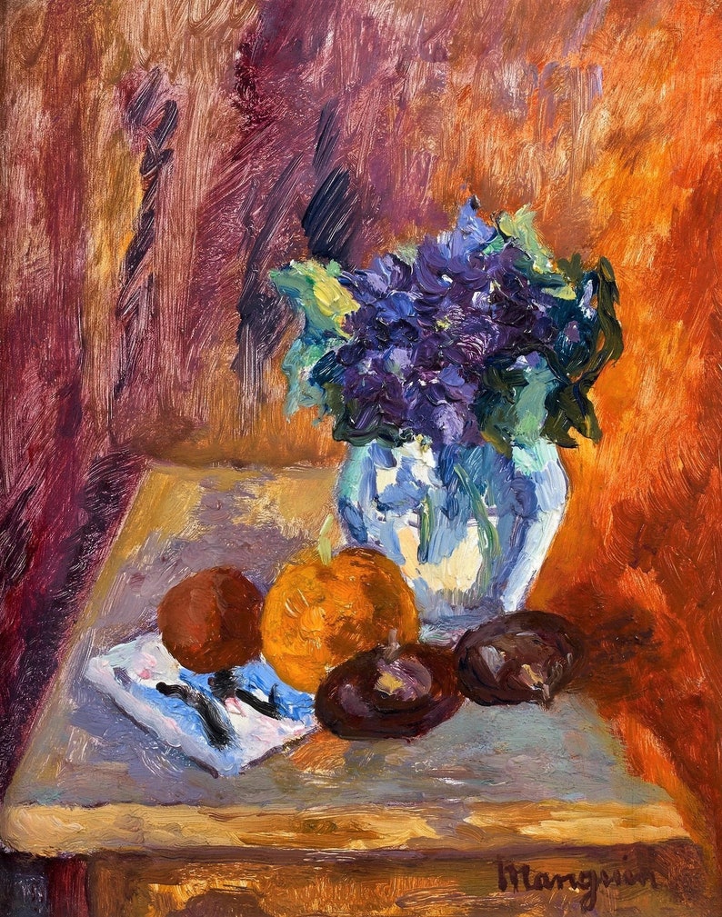 PDF cross stitch Cross stitch Counted cross stitch pattern PDF pattern Embroidery pattern Still Life with a Bouquet of Violets