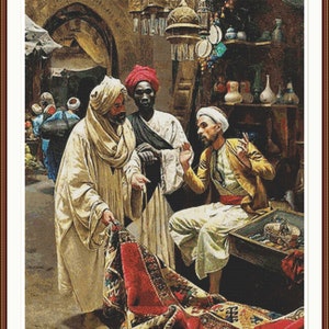 The Carpet Seller - Cross stitch pattern - Counted cross stitch - Cross stitch - Hand embroidery pattern - PDF format cross stitch pattern