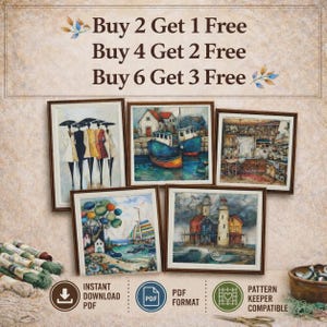 Antique Library Desk Cross Stitch Pattern PDF, Vintage Books and Writing Still Life image 9