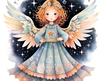 Angel 1. Cross stitch pattern, Counted cross stitch pattern, Hand embroidery pattern, PDF cross stitch, Cross stitch PDF pattern