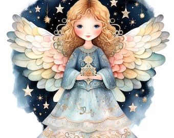 Angel 2. Cross stitch pattern, Counted cross stitch, Hand embroidery pattern, PDF cross stitch pattern, Cross stitch, PDF pattern