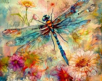 Dragonfly 3. Cross stitch pattern, Counted cross stitch, PDF cross stitch, Hand embroidery pattern, Cross stitch, PDF pattern