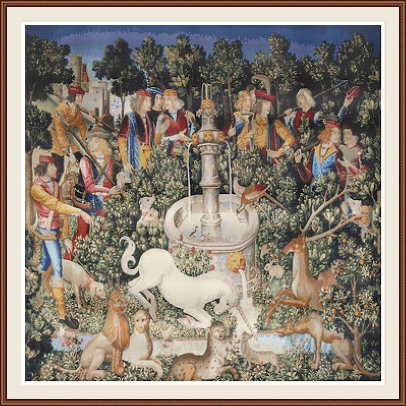 The Hunt of the Unicorn Cross Stitch Pattern Counted Cross - Etsy