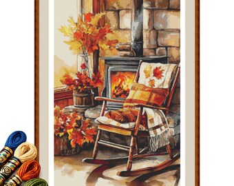 Kruissteekpatroon herfst haardvuur retraite pdf
