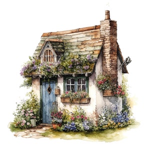 Tiny Cottage 3, Cross stitch pattern, Counted cross stitch, Hand embroidery pattern, PDF cross stitch pattern, Cross stitch