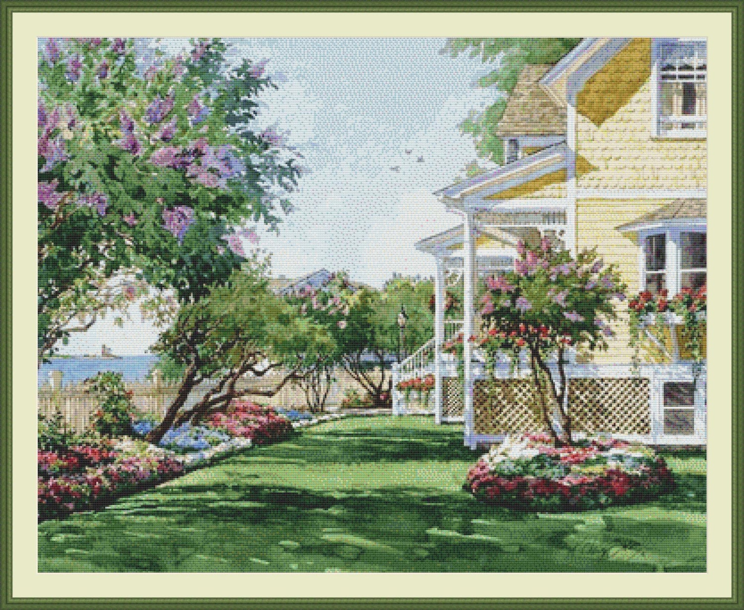 Cottage Garden Cross Stitch Pattern Cross Stitch Counted Etsy