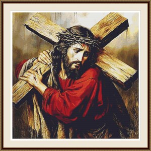 Jesus Christ 2. PDF Cross stitch pattern, Hand embroidery, Jesus, Cross stitch pattern, PDF chart.