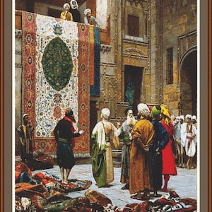 The Carpet Merchant - Cross stitch pattern - Counted cross stitch pattern - Hand embroidery design - PDF cross stitch - Cross stitch design