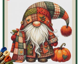 Gewatteerd herfstkabouter kruissteekpatroon pdf