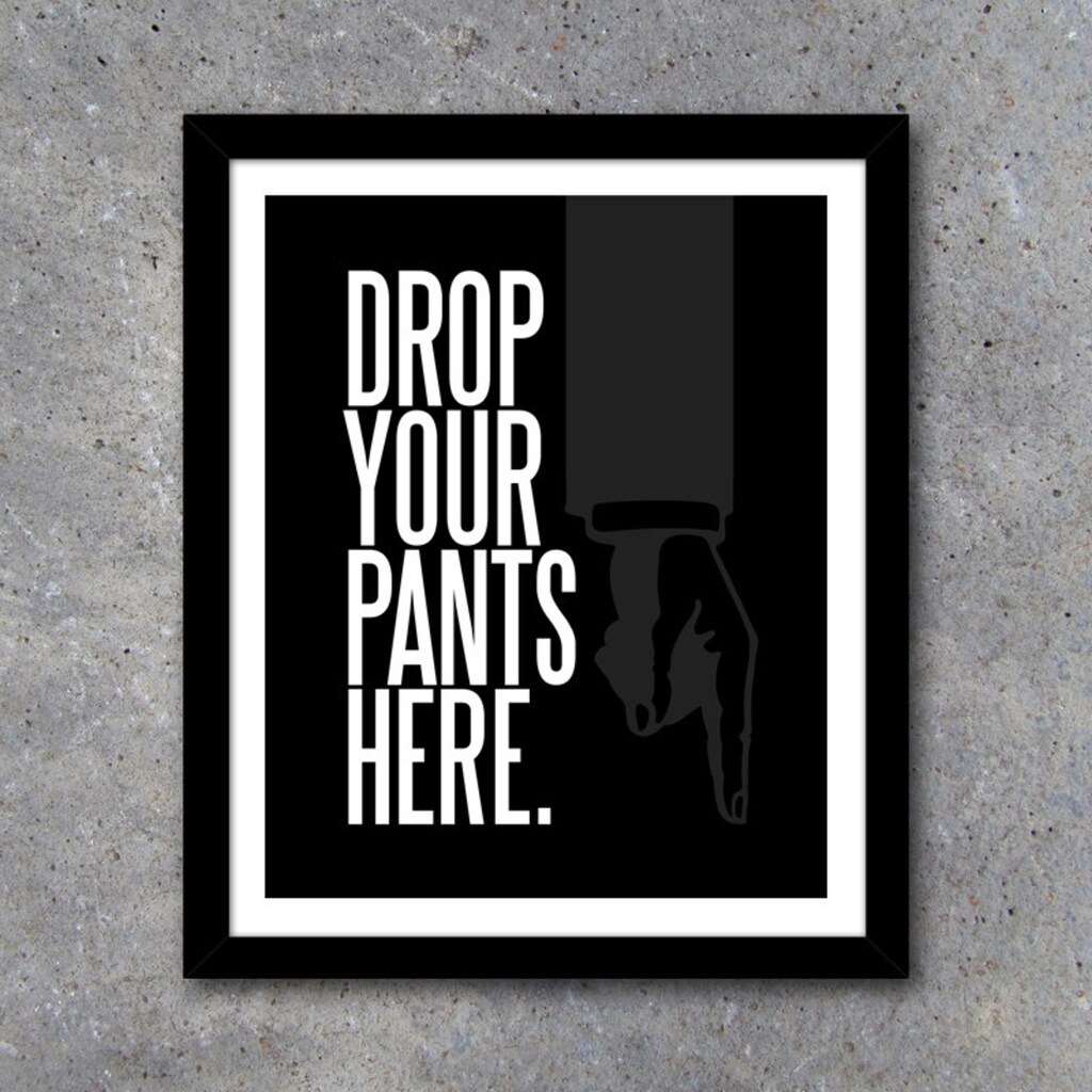 Anjoes Targa In Metallo Vintage Con Scritta 'Drop Your Pants Here Laundry Service' – 20,3x30,5 Cm, Decorazione Da Parete Per Casa, Garage, Ufficio