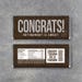 Retirement Candy Bar Wrappers – Printable Instant Download - Congratulations Happy Retirement Party Favors - CONGRATS Hershey Bar Gift Idea 