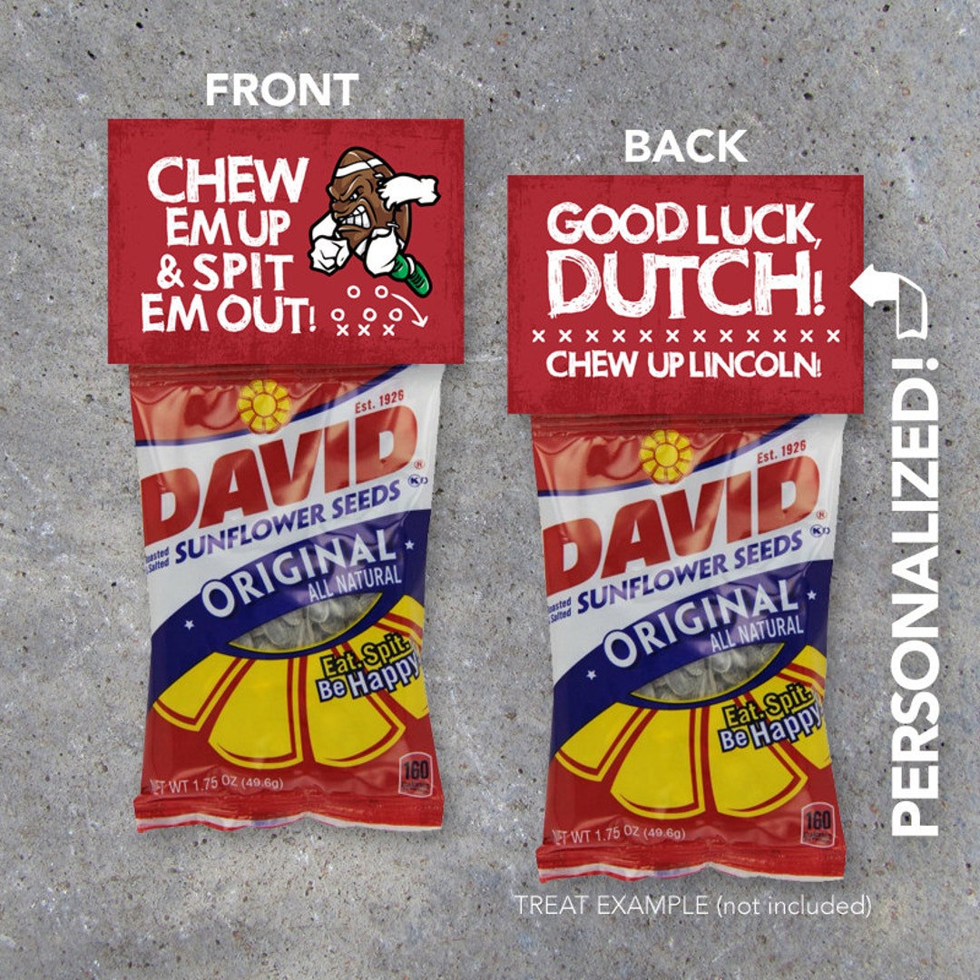 Football Treat Toppers Personalized Printable Sports Tags Etsy