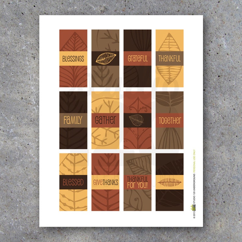 Thanksgiving Candy Bar Wrappers Printable Digital File | Etsy