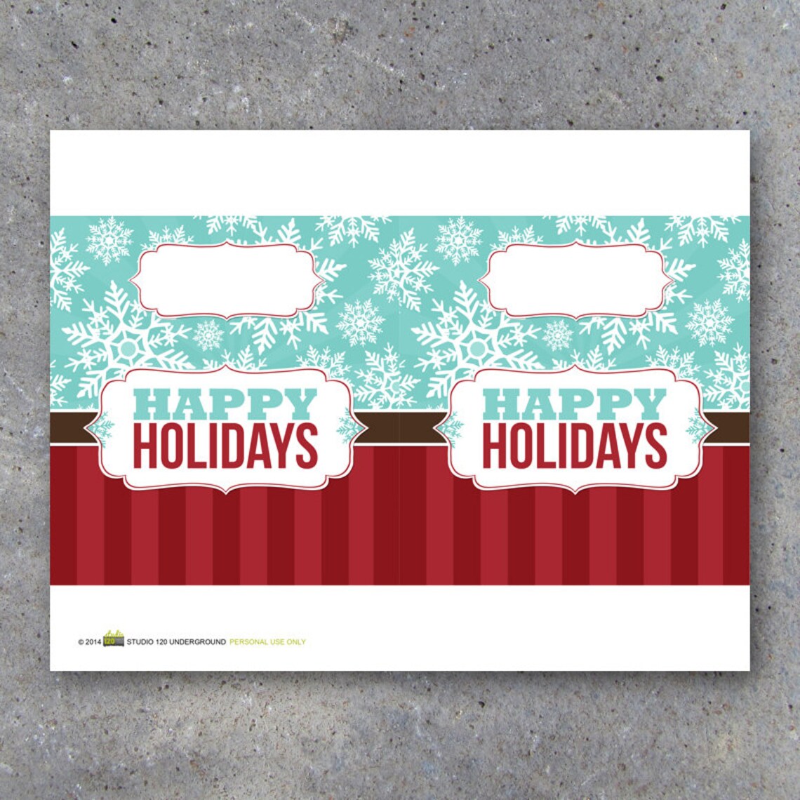 Happy Holidays AND Merry Christmas Candy Bar Wrappers | Etsy