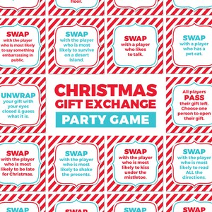 Christmas Gift Exchange Party Game Printable Instant - Etsy
