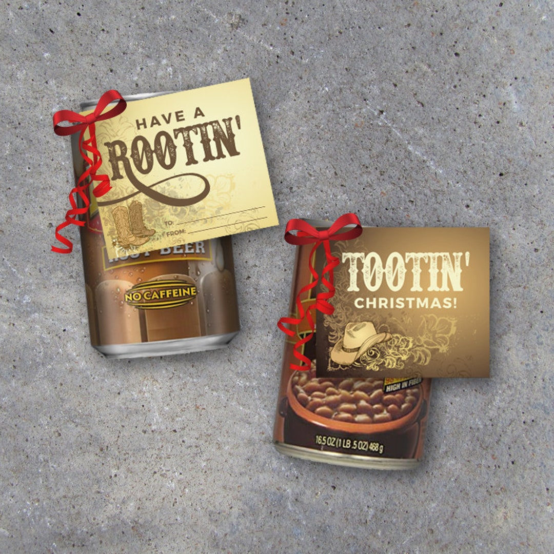 Have A Rootin Tootin Christmas Gift Tags 3 Printable Instant Download DIY Last Minute Gift