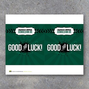 Track / Cross Country GOOD LUCK Candy Bar Wrapper Printable - Etsy