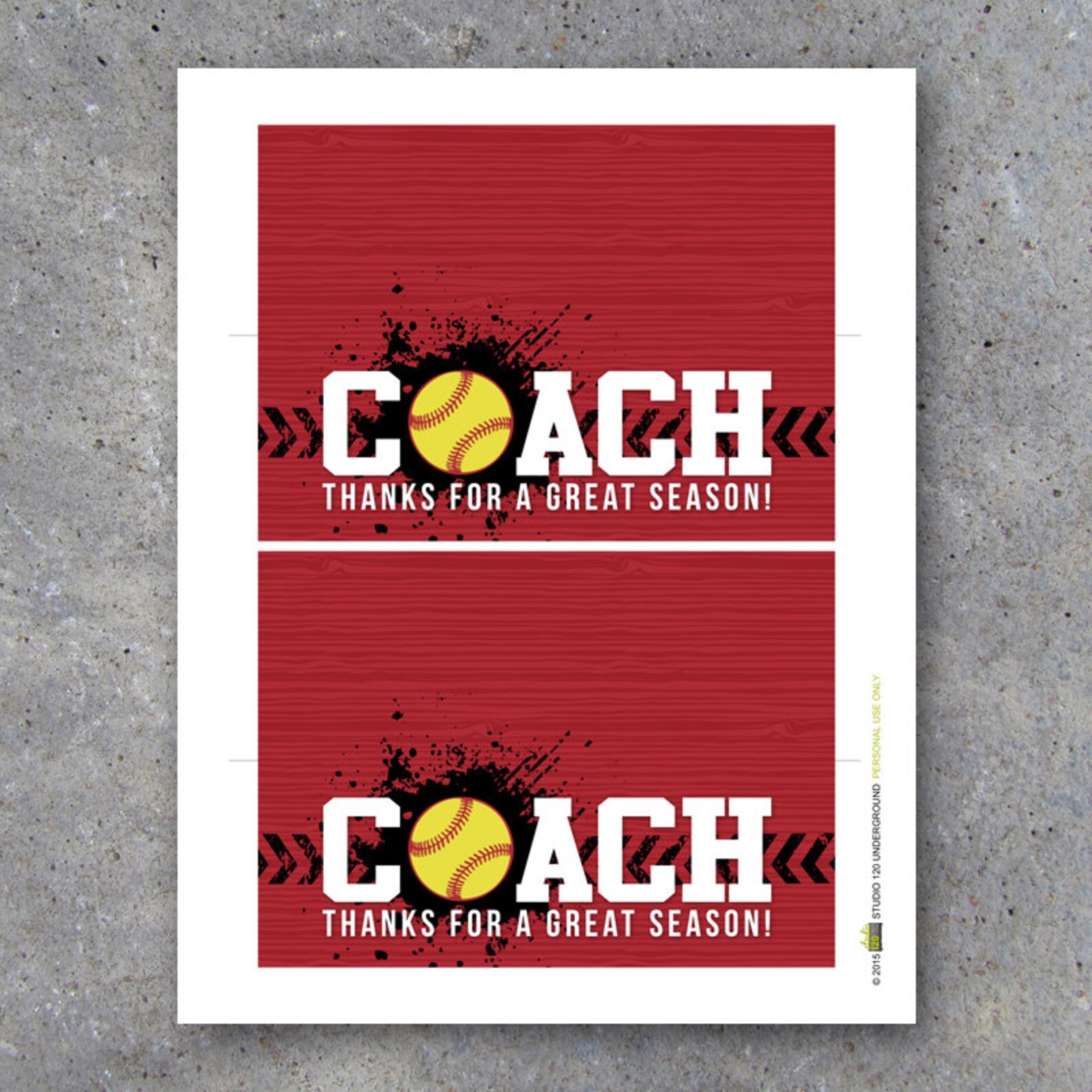 Softball Coach Gift in Red Printable Softball Mini Candy Bar Etsy