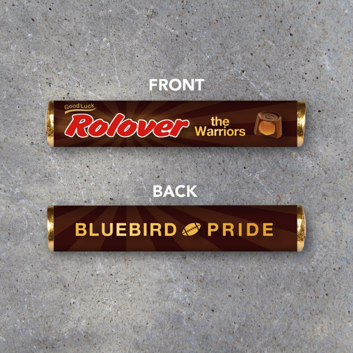 Rolo Candy Wrapper Printable Personalized Sports GOOD LUCK - Etsy