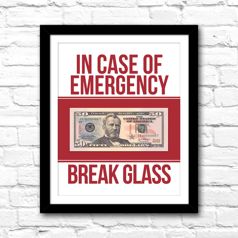 In Case Of Emergency Break Glass Printable Art Humorous Home Etsy In Case Of Emergency Break Glass Printable Art Humorous Home Etsy