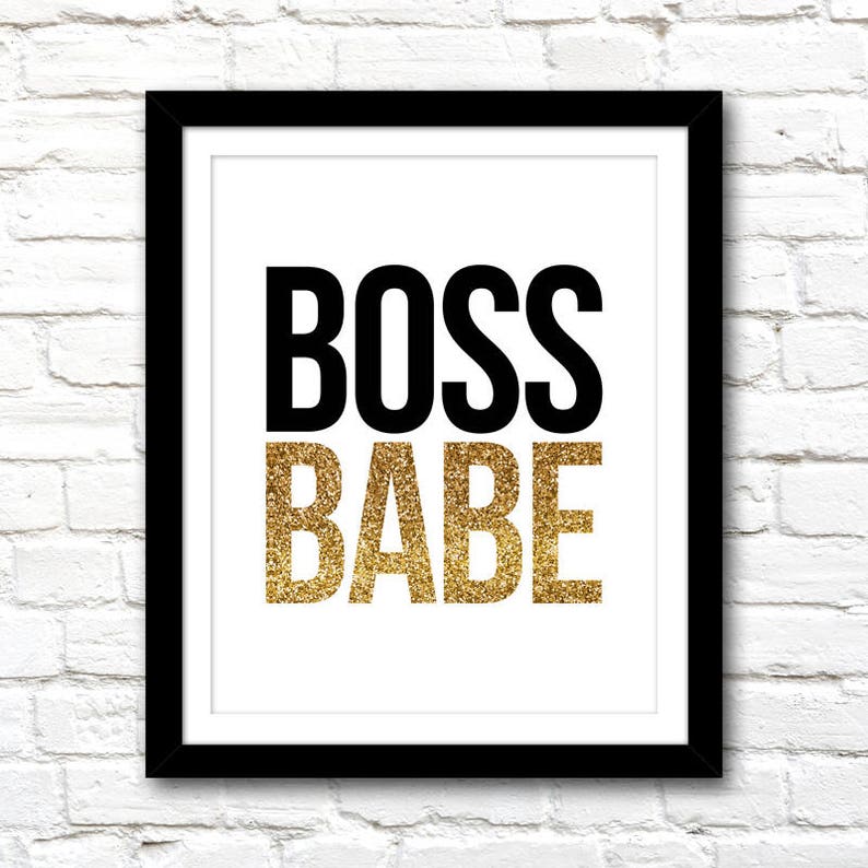 Printable Art Gold Glitter Office Collection Vol. 1  Instant image 6