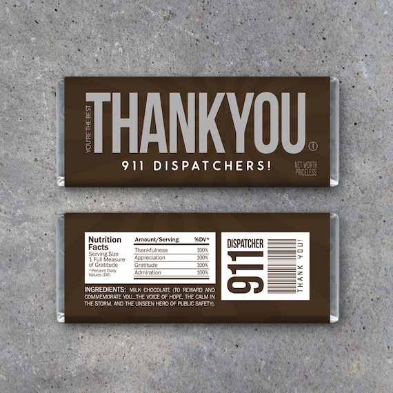911 DISPATCHER APPRECIATION Gift Printable Thank Etsy