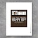 HAPPY 70TH Personalized Candy Bar Wrappers Printable - Etsy Canada