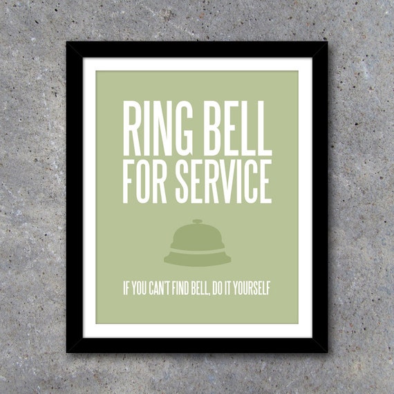 Ring bell sales for service