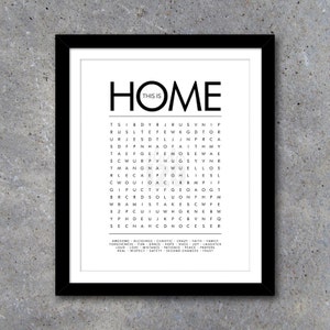 THIS IS HOME Word Search Modern Wall Art Printable Digital - Etsy