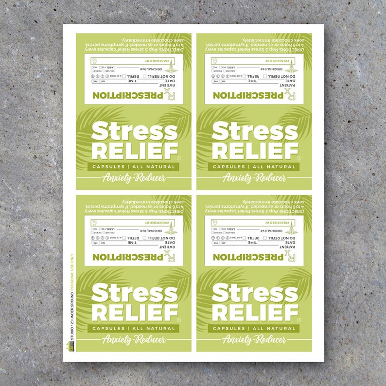 Stress Relief Gag Gift Tags Printable Instant Download DIY - Etsy