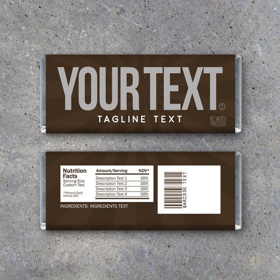 Personalised chocolate bars for party bags new arrivals