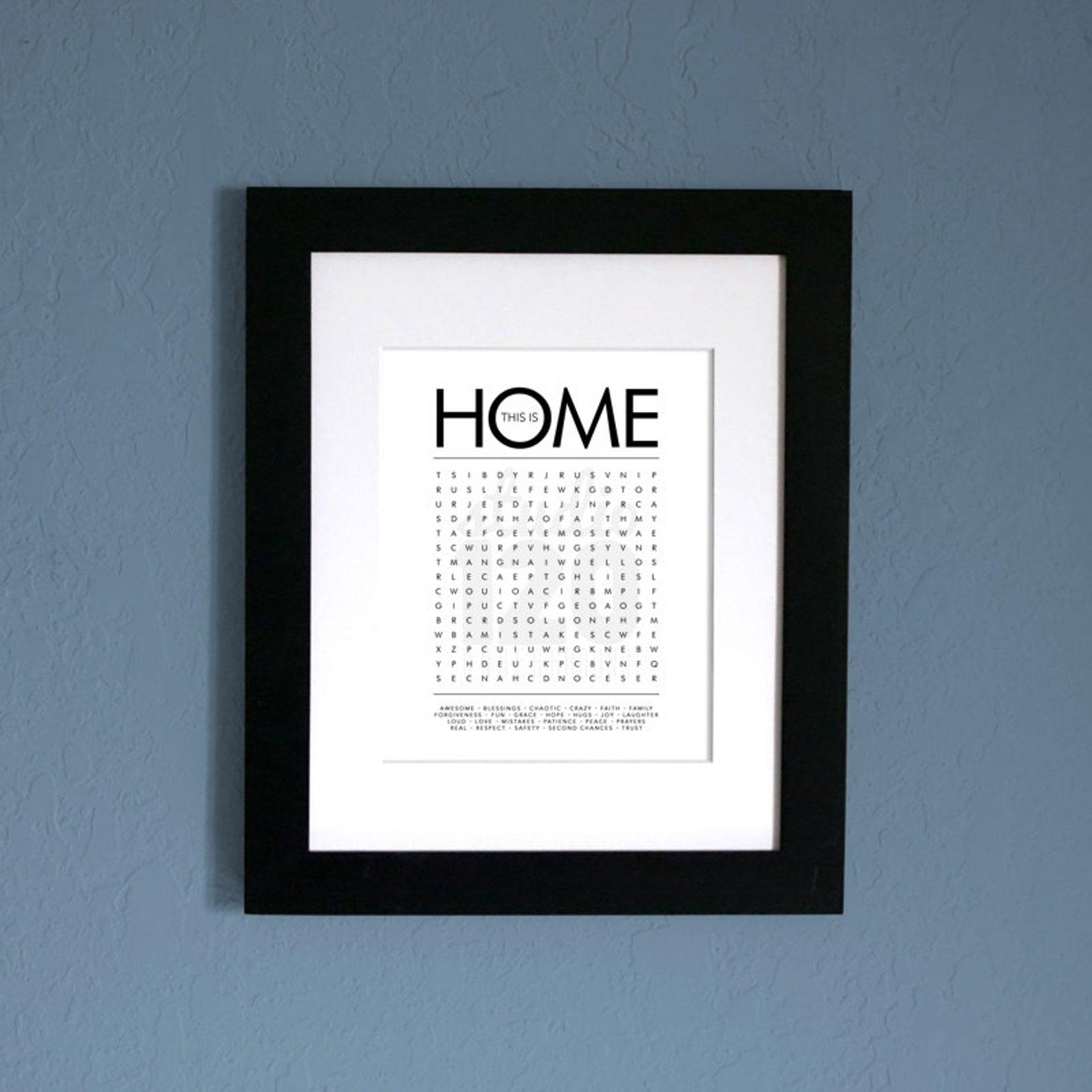 THIS IS HOME Word Search Modern Wall Art Printable Digital - Etsy