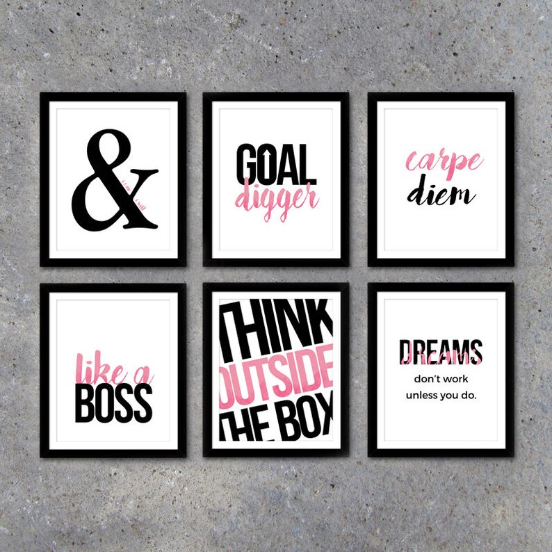 Office Art Collection Vol. I Printable Office Artwork in 3 Etsy