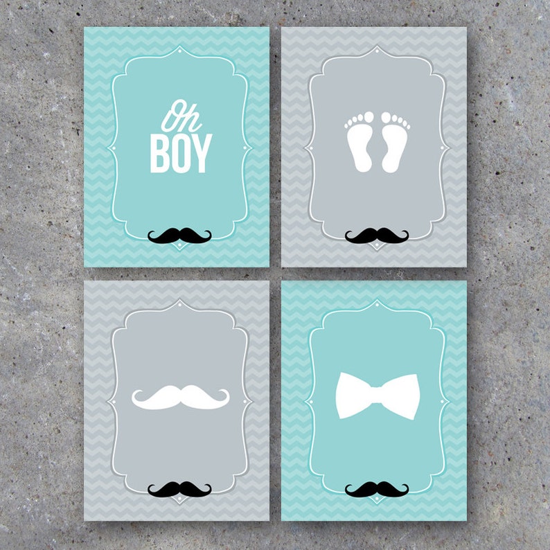 Little Man Baby Shower Banner Printable Digital Files - Etsy