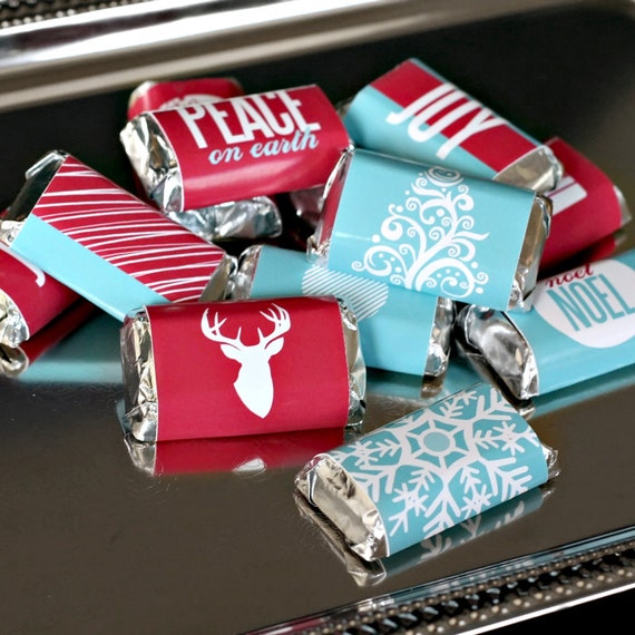 Christmas Candy Bar Wrappers Printable Digital File  Etsy
