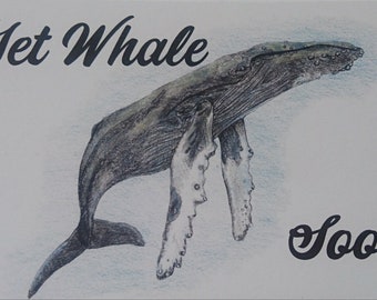 Get Whale Soon Humpback Greetings Card