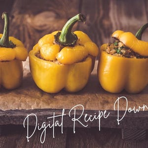 The Best Seafood Stuffed Bell Peppers Recipe/ Shrimp and Crab Stuffed Bell Peppers. Digital Download