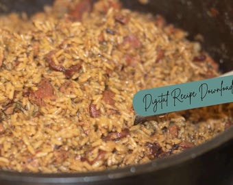 Authentic Louisiana Jambalaya Recipe (Digital Download)