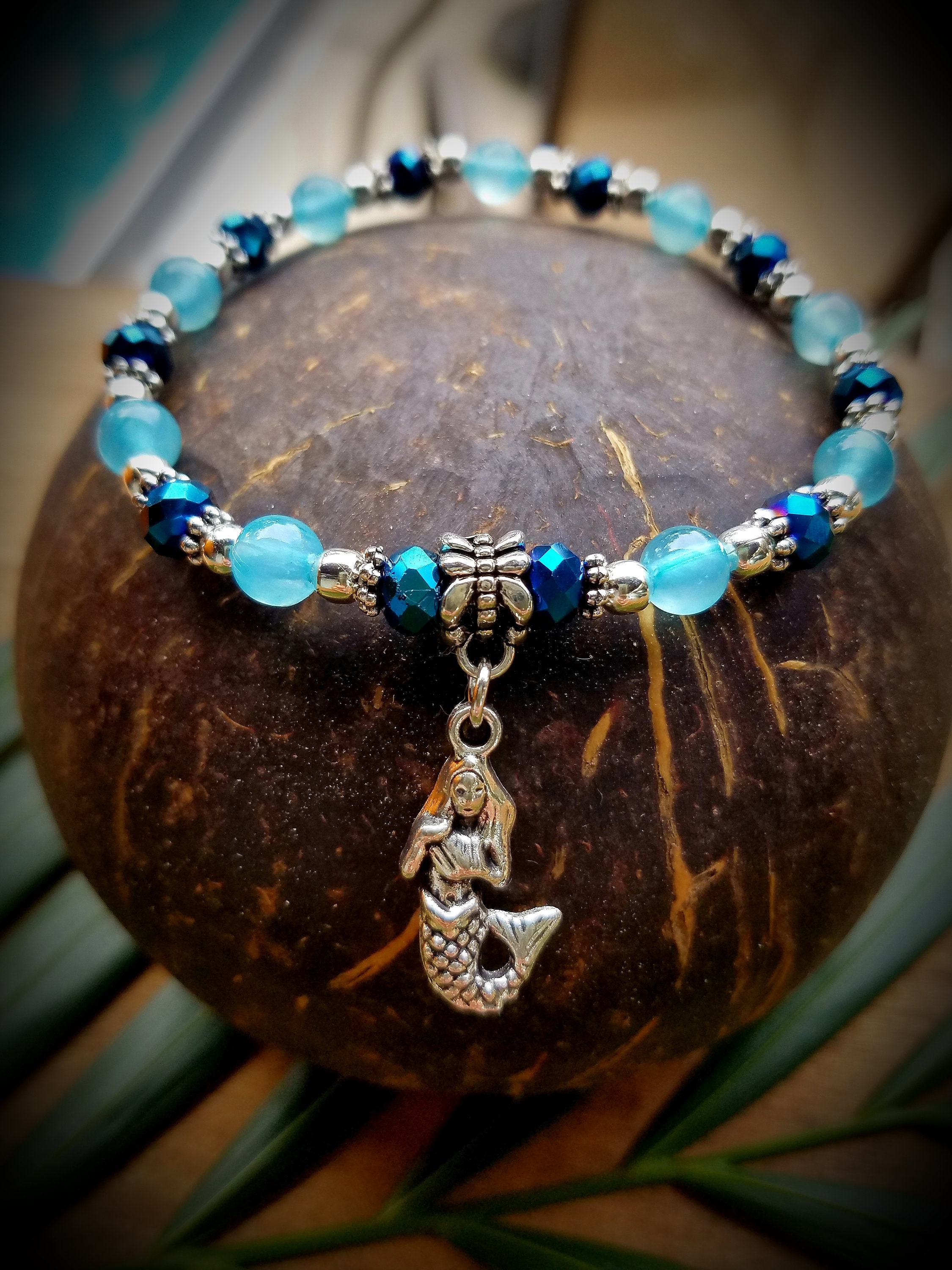 Mermaid Charm Bracelet Etsy