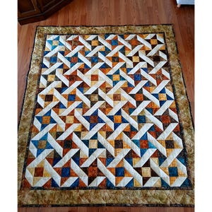 Friendship Star Garden Path Quilt Pattern,  Scrap Quilt Pattern