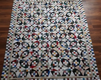 Scrappy 9-Patch Nines - Scrap Quilt Pattern, 9-Patch Blocks, Scrap Quilt Pattern