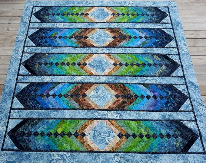 French Braid Quilt as You Go QAUG Christmas Table Runner Instant