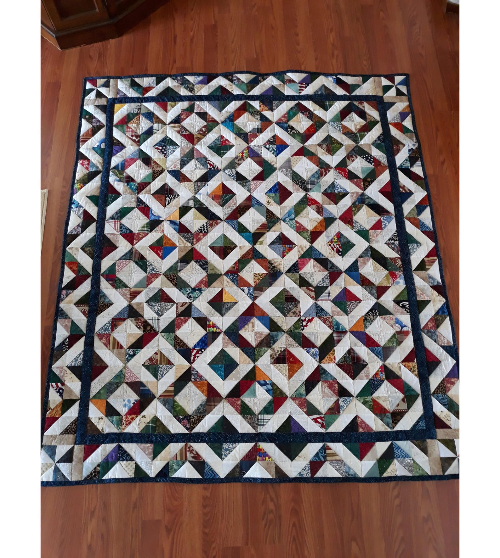 Scrappy Diamonds - Half-square Triangles Hsts Scrap Quilt Pattern - Etsy
