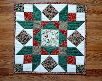 Padrão de estrela de Natal Miller para decoração de parede ou toalha de mesa acolchoada, blocos de estrela