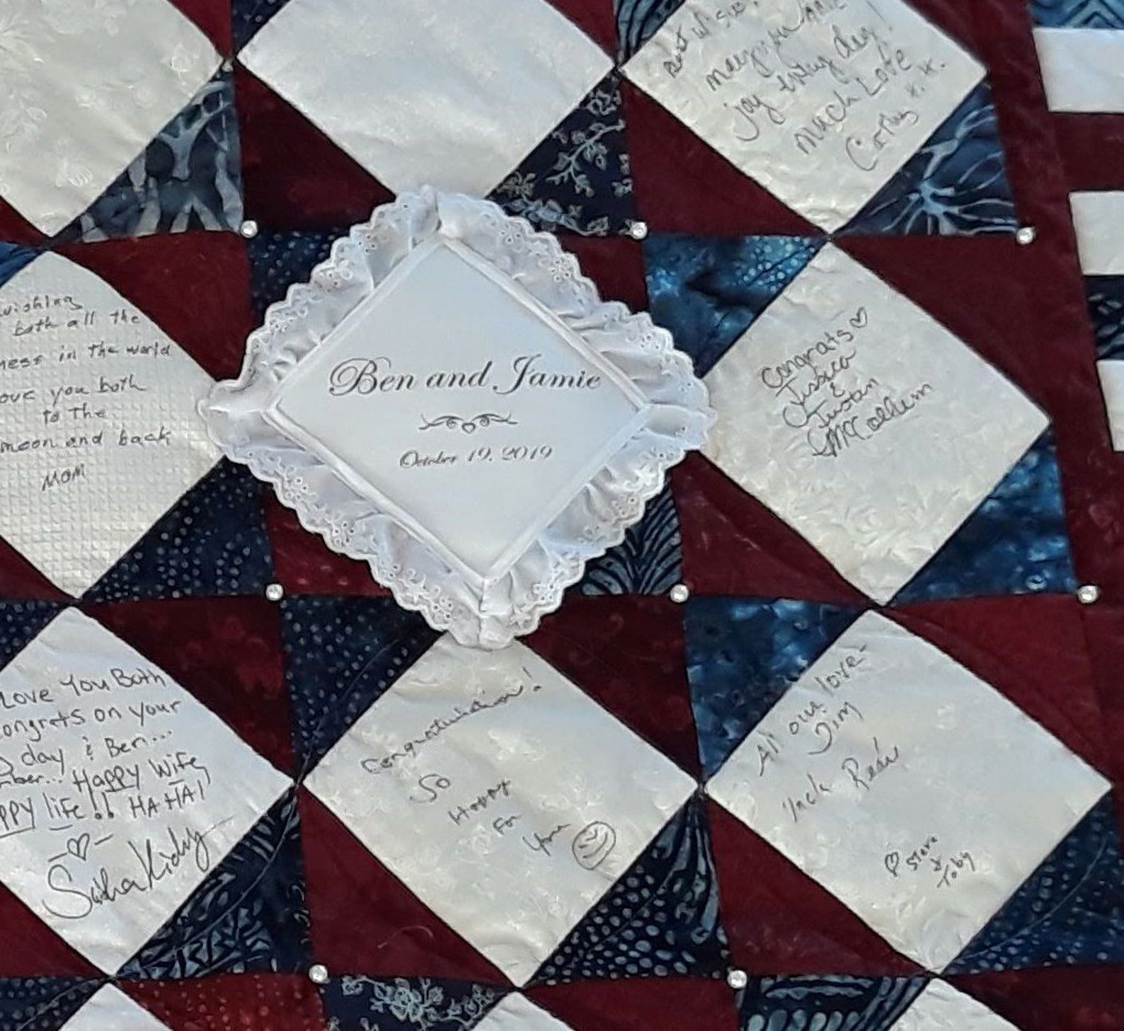 Wedding Signature Quilt Pattern PDF Etsy