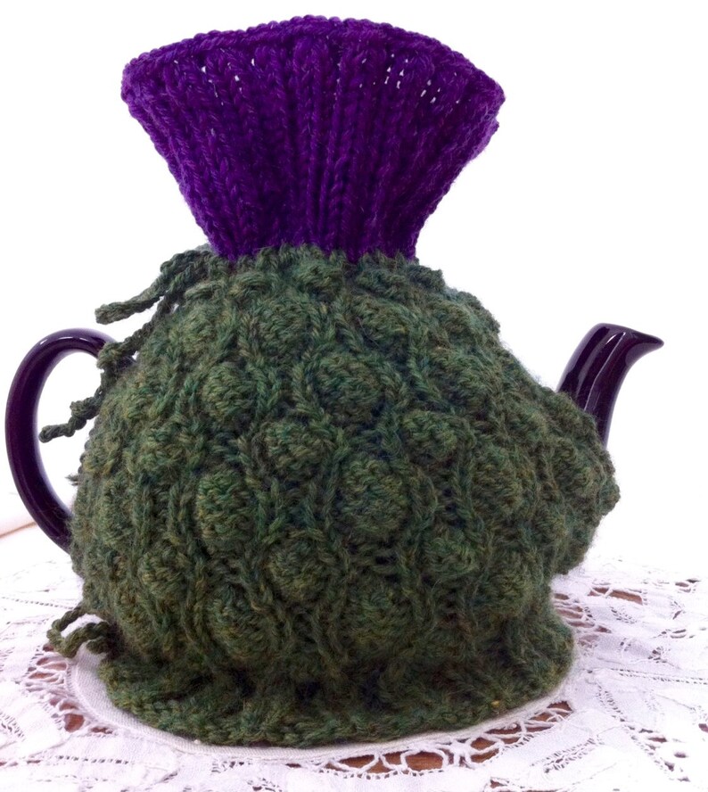 Scottish Thistle Tea Cozy Outlander Robert Burns Downton Abbey High Tea Braveheart Balmoral Edinburgh Thistle image 4