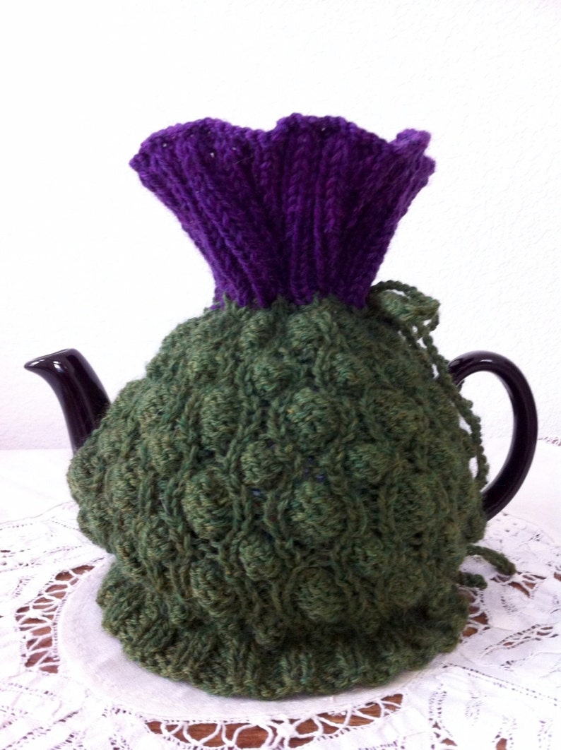 Scottish Thistle Tea Cozy Outlander Robert Burns Downton Abbey High Tea Braveheart Balmoral Edinburgh Thistle image 1