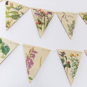 Spring and Summer Bunting - Wedding Garland - English Cottage Decor - Woodland Wedding